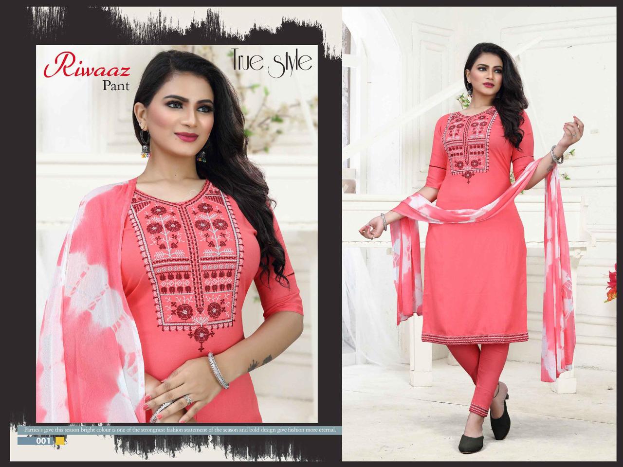 Trendy Riwaz Pant 2 New Exclusive Wear Rayon Kurti Bottom With Dupatta